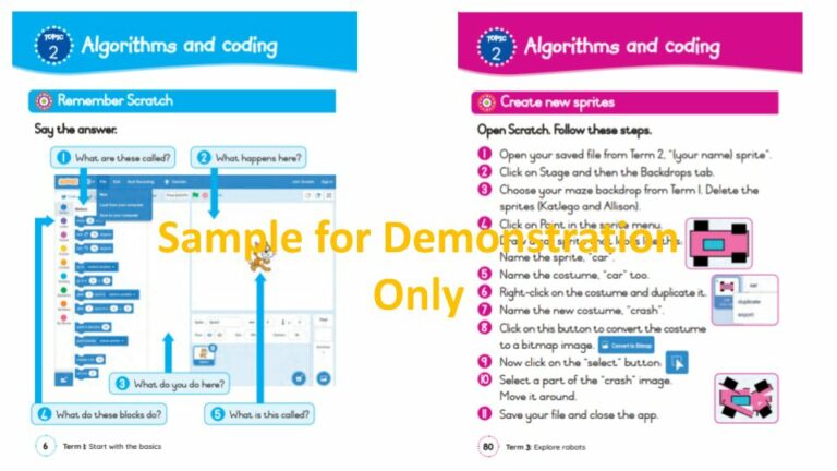 TOP CLASS Coding and Robotics Student Workbook (Grade 3) - School Coding